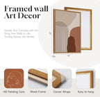 Framed Mid Century Modern Boho Wall Art - Image 4