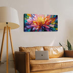 Abstract Lotus Wall Art Zen Wall Decor Large Colorful Lotus Flower Pictures - Image 6