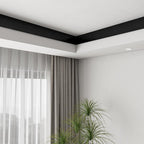 LaCheery Black Wood Mirror Frame Border Peel and Stick Mirror Border Tape Black - Image 8