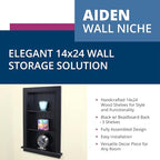 14x24 Aiden Recessed Wall Niche Medicine Cabinet Replacement, in The Wall - Image 2