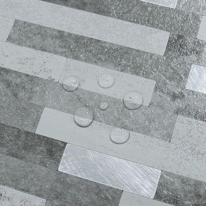 AULIGET 2 Sheets Faux Stone Peel and Stick Backsplash - Image 3