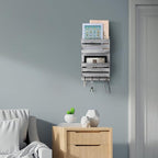 BTY Mail Sorter Wall Mounted, Wooden Mail Holder - Image 4