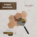 Wall!Supply 3D Wall Panels – Reclaimed Hexagon Asian Teak Wood in Natural – - Image 6
