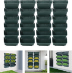 Vertical Wall Planter with 24 Pots, Hanging Garden Plant Flowerpot Holder - Image 9