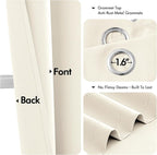 MIULEE Blackout Curtains for Bedroom Living Room 2 Panels, Thermal Insulated - Image 4
