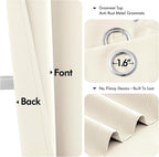 MIULEE Blackout Curtains for Bedroom Living Room 2 Panels, Thermal Insulated - Image 4