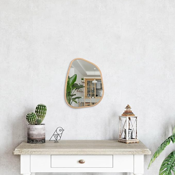 Asymmetrical Irregular Mirror Wall Mounted, Unique Vanity Mirror, Shaped - Image 4
