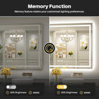 Briivue 55x36 Inch LED Bathroom Mirror - Image 6
