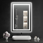 LED Bathroom Mirrors 26"x38" Bathroom Mirror by WISSMILESHOME