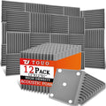12 Pack Acoustic Panels – Sound Proof Foam Panels by TOUO