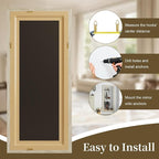 Syndra Modern Full Length Mirror Wood Frame, 65x24'' Large Floor Mirror - Image 9