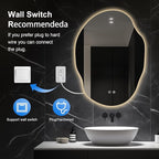 Asymmetrical LED Bathroom Mirror - Image 5