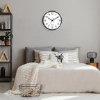 XFM Wall Clock 8 Inch Modern Small Wall Clocks Battery Operated Silent - Image 6