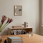 Framed Abstract Floral Wall Art, Neutral Line Flower Canvas Wall Decor Painting - Image 7