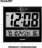 Sharp Atomic Clock – Never Needs Setting, Jumbo 3” Easy-Read Display, Indoor & - Image 5
