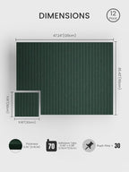 Bumusty Large Cork Board Alternative-48 x 36" Felt Bulletin Board Tiles - Image 2