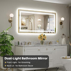 60x30 Inch LED Bathroom Mirror - Image 2