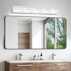 IZORRO LED Modern Bathroom Lights Fixtures, Matte White Acrylic Wall Lighting - Image 6