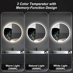 NEWBULIG 36 Inch Round LED Bathroom Wall Mirror - Image 6