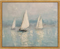 InSimSea Framed Canvas Wall Art, Vintage Sailboats Art by InSimSeaArt