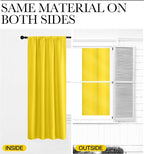 NICETOWN Bright Yellow Blackout Curtains 63 inches Long - Image 6