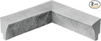 Fogstone Faux Stone Inside Corner Ledger Cap Artisan Hand Painted 90 Degree Top by Wallwell