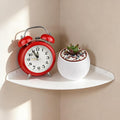 Small Wall Mounted Floating Corner Shelves 7 inch Metal Shelf Corner Shelf by NUTNAPH