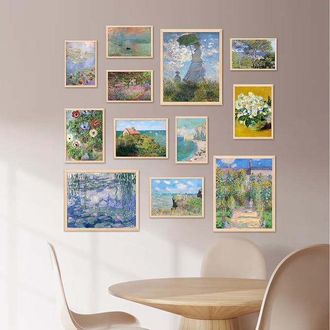 KBKBART Claude Monet Eclectic Wall Art, Monet Prints - Image 7