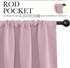 NICETOWN 2 Panels Blackout Curtains, Rod Pocket Thermal Insulated Drapes 84 - Image 2