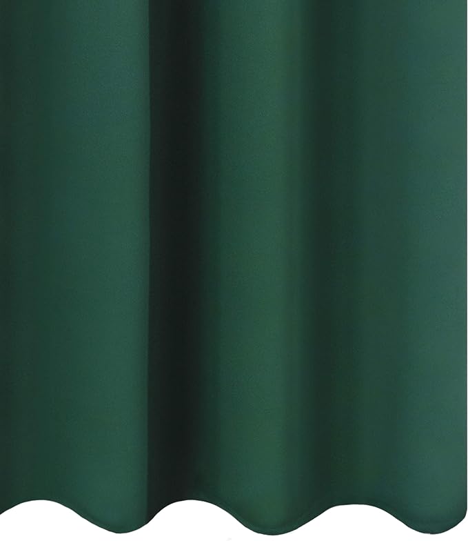 LEMOMO Dark Green Thermal Blackout Curtains/52 x 108 Inch/Set of 2 Panels Room - Image 9
