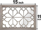 Wocred Set of 2 Rectangular Wall Mirror, Gorgeous Rustic Farmhouse Accent Mirror - Image 7