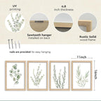 YWJKWLGS Botanical Watercolor Prints Sign Sage Green Eucalyptus Wall Decor - Image 3