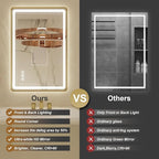 24x36 Inch LED Bathroom Mirror - Image 3