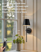 KDG Cordless Wall Sconces Set of 2, Wireless 5200mAh Rechargeable Battery LED - Image 2