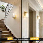 Kalium Wall Sconces Set of Two for Bathroom Bedroom Living Room Hallway Indoor - Image 3