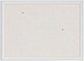 U Brands Bulletin Board, 18 x 24 Inch Linen Fabric Pin Board, Farmhouse White by UBrands