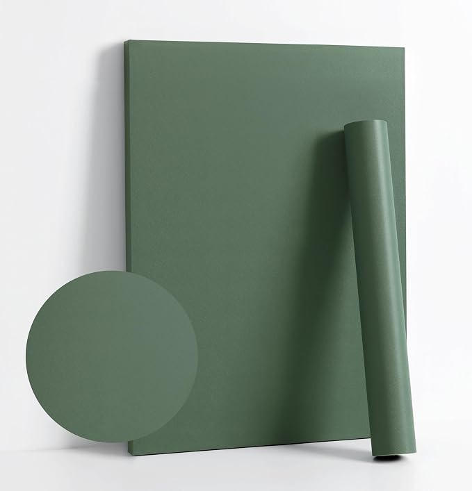Dimoon 236''x23.6'' Green Peel and Stick Wallpaper Contact Paper Modern Self by DIYYOURMOON