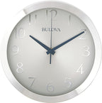 Bulova Winston Wall Clock C4844 | 10" Diameter | Metal Design - Image 2