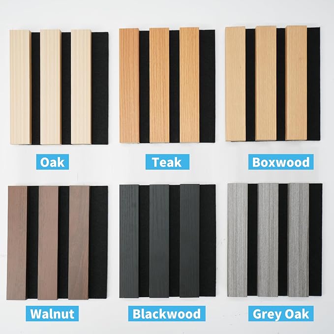 Art3d 6-Pack Acoustic Wood Slat Wall Panel Sample - Image 2