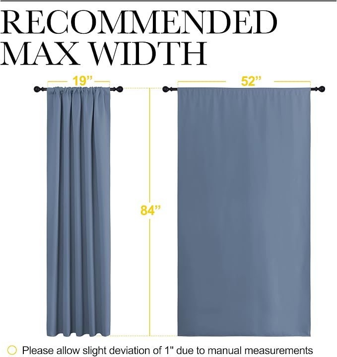 NICETOWN Blackout Curtains Window Draperies - Image 7