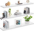AMADA HOMEFURNISHING 35.4" L Floating Shelves, Wall Shelves Set of 3 - Image 8