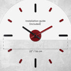 Presentime & Co Large Frameless DIY Wall Clock - Image 7