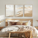 Framed Boho Abstract Beach Wall Art - Image 3