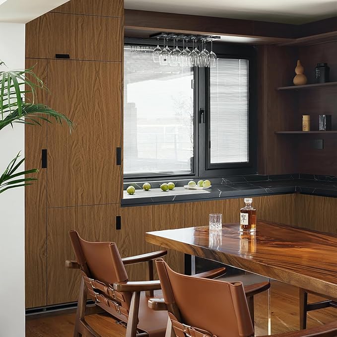 Brown Wood Contact Paper for Cabinets Countertops Funiture Wood Grain Peel and - Image 2