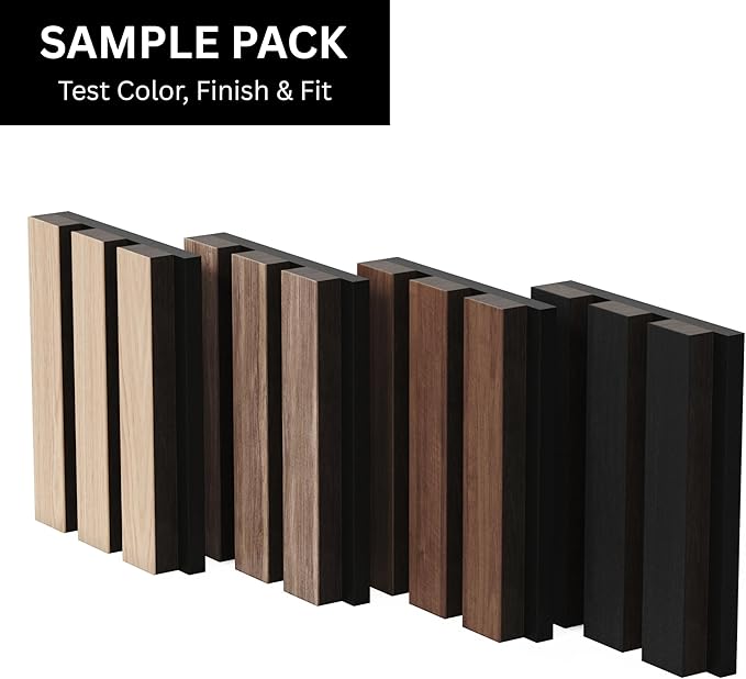 Samples-Pack Acoustic Slat Wall Panels - Image 2