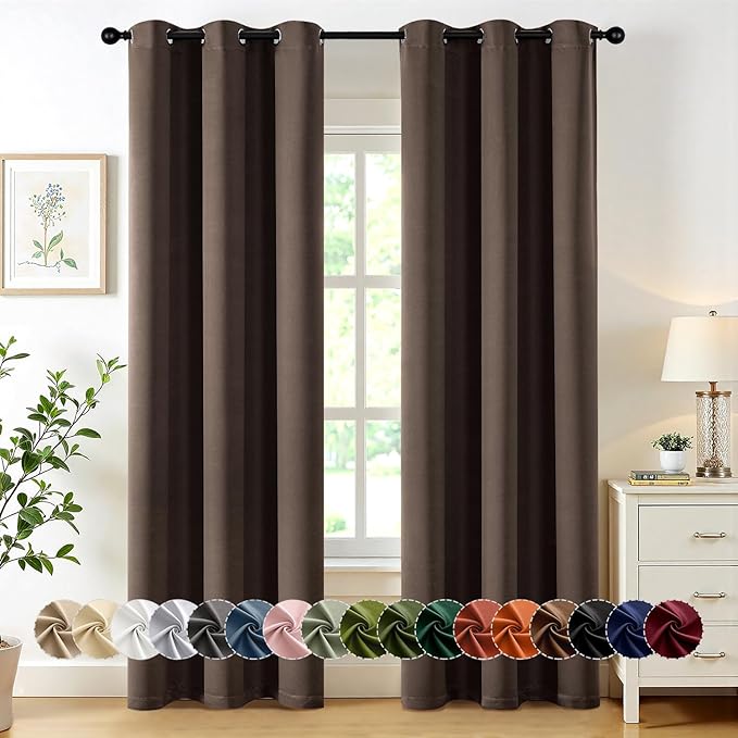 MIULEE Blackout Curtains for Bedroom Living Room 2 Panels, Thermal Insulated by MIULEE