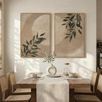 Large Framed Botanical Moon Wall Art - Image 4