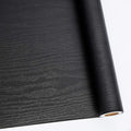 Abyssaly 24 Inch X 196 Inch Black Wood Self Adhesive Paper Decorative by Abyssaly