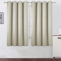 LEMOMO Light Beige Blackout Curtains 66 x 63 Inch Length/Set of 2 Curtain by Lemomo