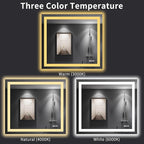 LOAAO 40"X36" LED Bathroom Mirror - Image 5
